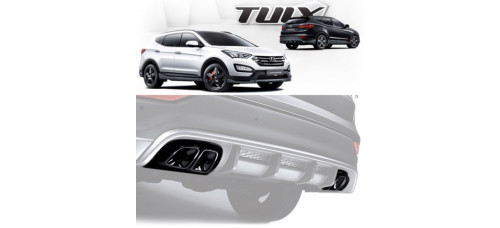 tuix dual muffler kit 2wd 4wd hyundai santa fe dm 2012-15